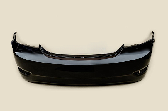 Бампер задний Hyundai Solaris 2010-2014 4D Россия Phantom Black MZH (Черный)