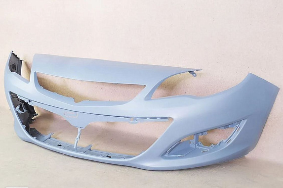 Бампер передний (лекало под омыватели) Opel Astra J 2012-2015 (EuroBump / Турция)